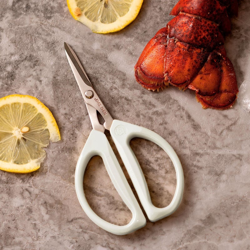 Joyce Chen Original Unlimited Kitchen Scissors All Purpose Kitchen Shears With Comfortable Handles, White 2.0 - Image 2